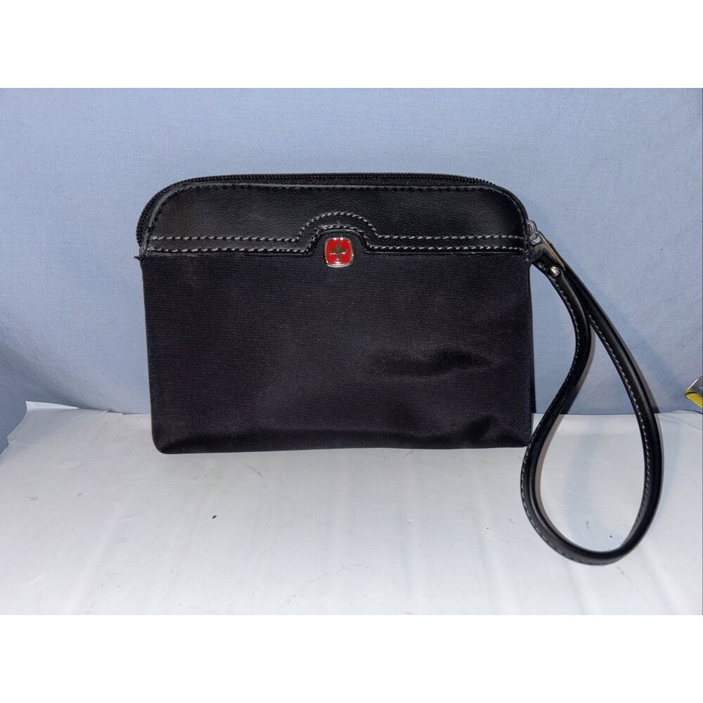 Swiss Army Travel Cosmetic Zipper Bag Pouch 7.5x5 Black